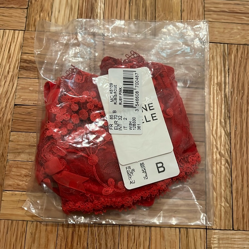 Simone Perele Wish Ruby Pink Demi 12B330 32B - Picture 2 of 2